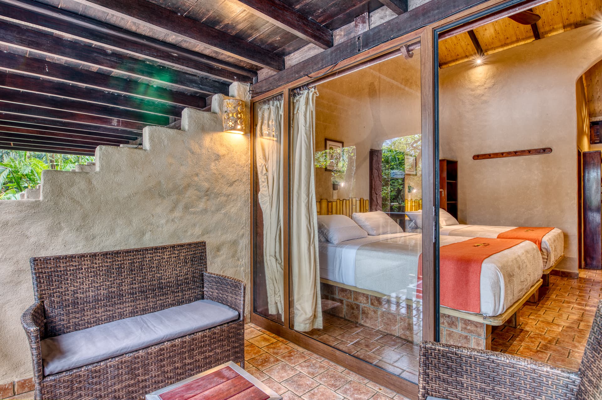 Family Beach Suite Terrace at Montezuma Beach Hotel