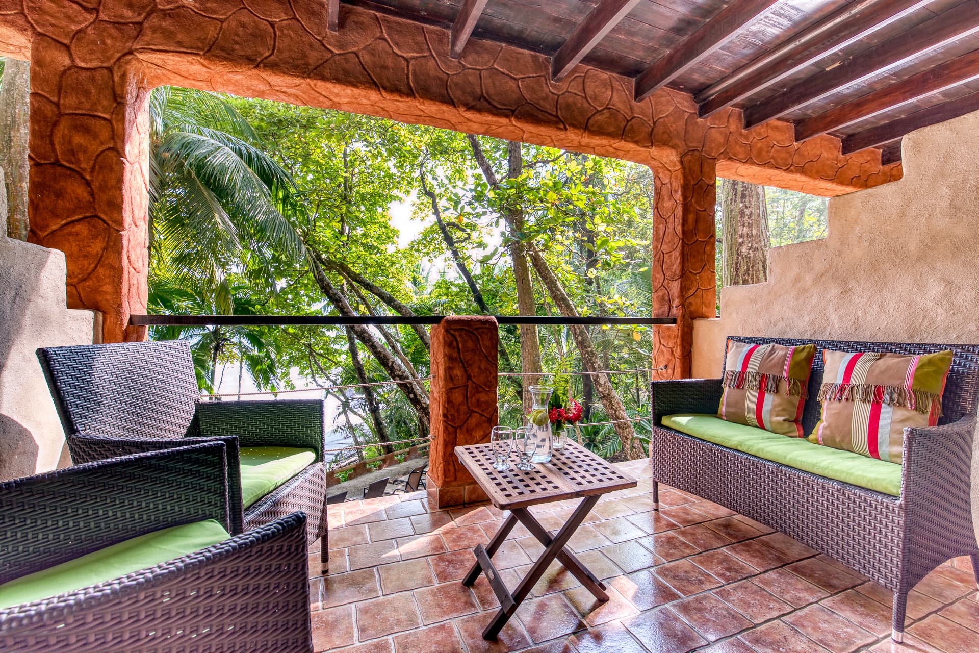 Terrace overlooking the Ocean at Costa Rica Beach Hotel