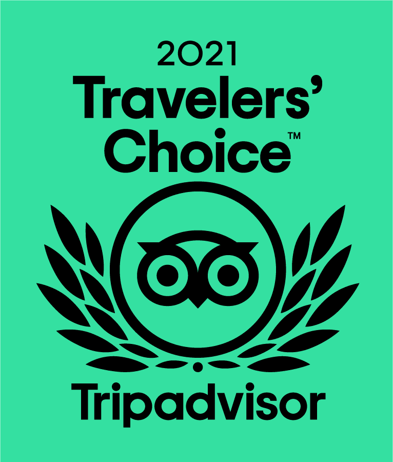 TripAdvisor Logo for 2021 Traveler's Choice Award