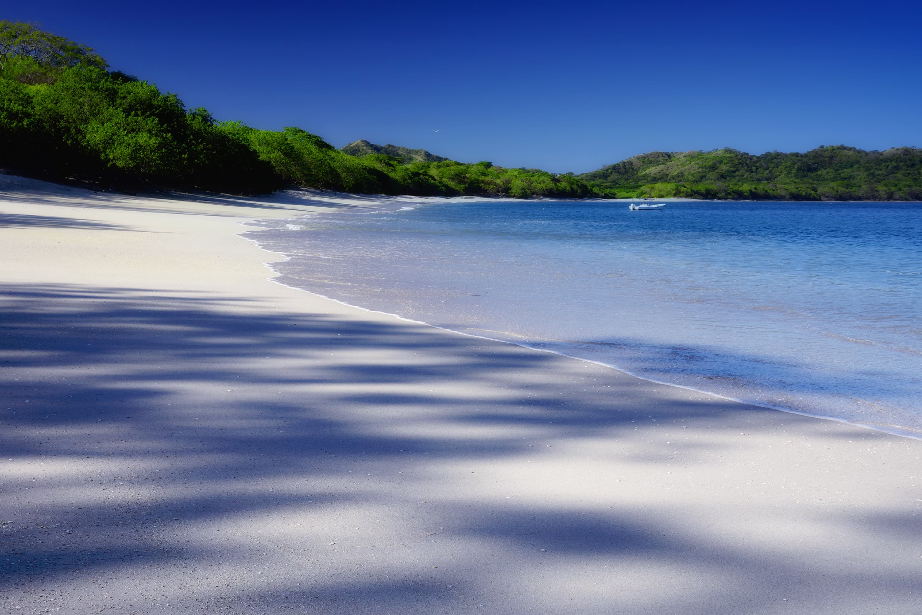 White sand beach in Costa Rica White sand beach in Costa Rica
